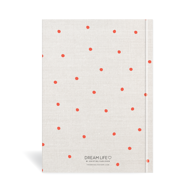 A5 2024 Week to a Page Diary - Linen Look - Red