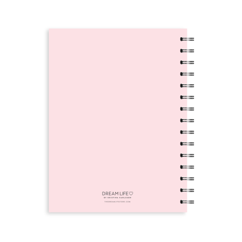 A5 2024 Spiral Weekly Spread Diary - Pink