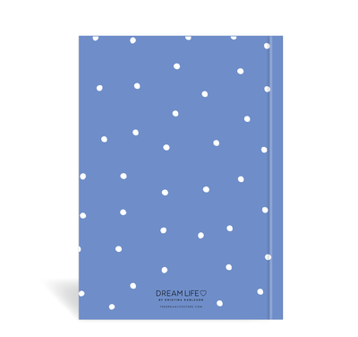 A5 2024 Vertical Weekly Diary - Dots -Blue