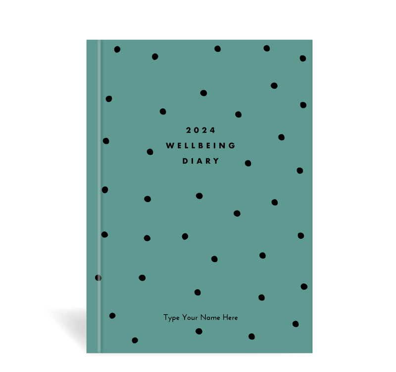 A5 2024 Wellbeing Diary - Dots - Forest