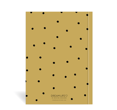 A5 2024 Wellbeing Diary - Dots - Mustard
