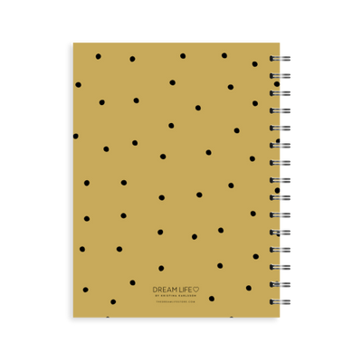 A5 2024 Spiral Wellbeing Diary - Mustard