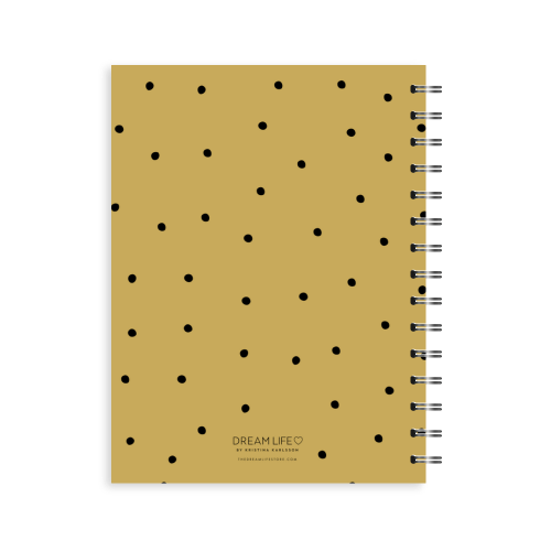 A5 2024 Spiral Wellbeing Diary - Mustard