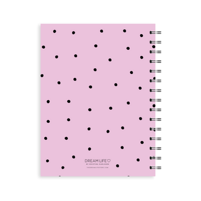 A5 2024 Spiral Wellbeing Diary - Pink