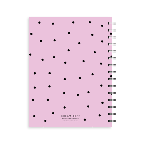 A5 2024 Spiral Wellbeing Diary - Pink