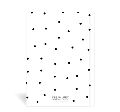 A5 2024 Vertical Weekly Diary - Dots - White