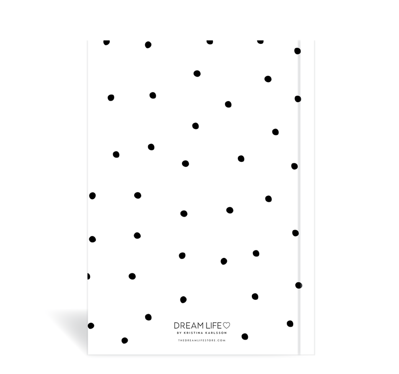 A5 2024 Vertical Weekly Diary - Dots - White
