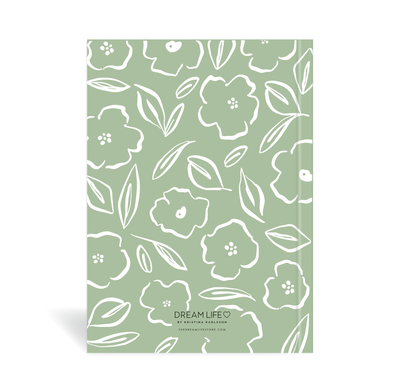 A5 2024 Family Diary - Floral - Sage