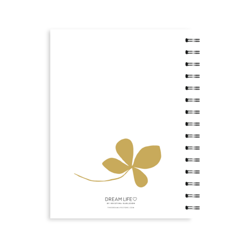 A5 2024 Spiral Family Diary - Leaf - Mustard