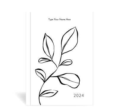 A5 2024 Family Diary - Leaf - Sketch