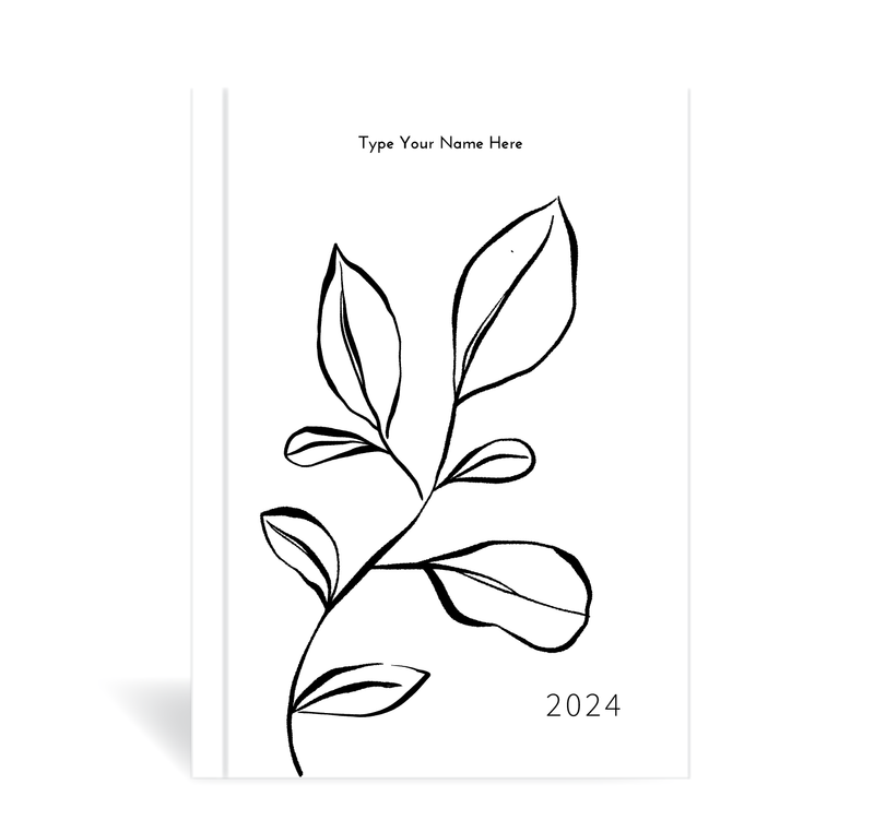 A5 2024 Family Diary - Leaf - Sketch