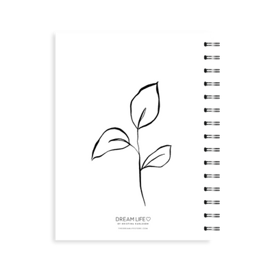 A5 2024 Spiral Family Diary - Leaf - Sketch