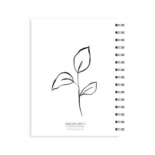 A5 2024 Spiral Family Diary - Leaf - Sketch