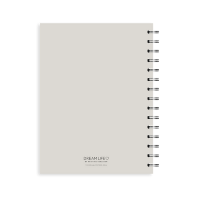 A5 2024 Spiral Goals Diary - Grey