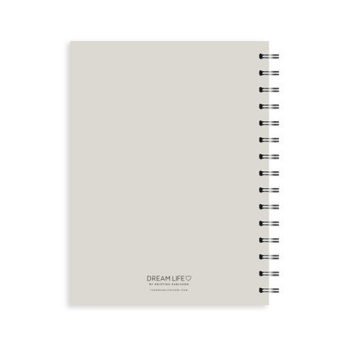 A5 2024 Spiral Goals Diary - Grey