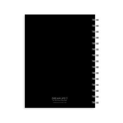 A5 2024 Spiral Goals Diary - Black