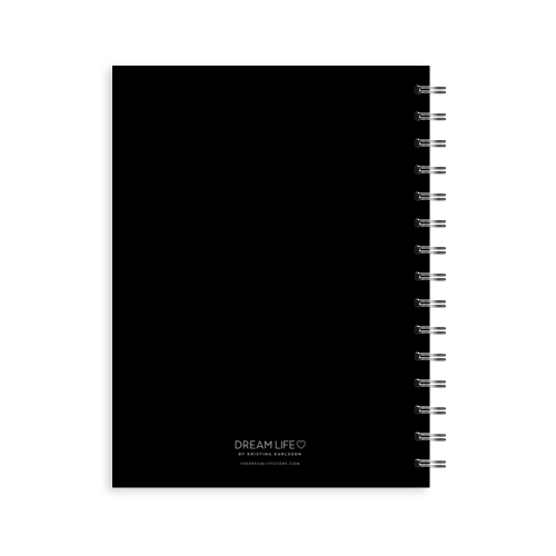 A5 2024 Spiral Goals Diary - Black