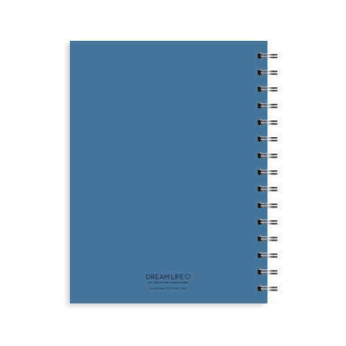A5 2024 Spiral Goals Diary - Blue