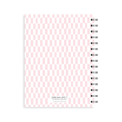 A5 2024 Spiral Student Diary - Pattern - Pink