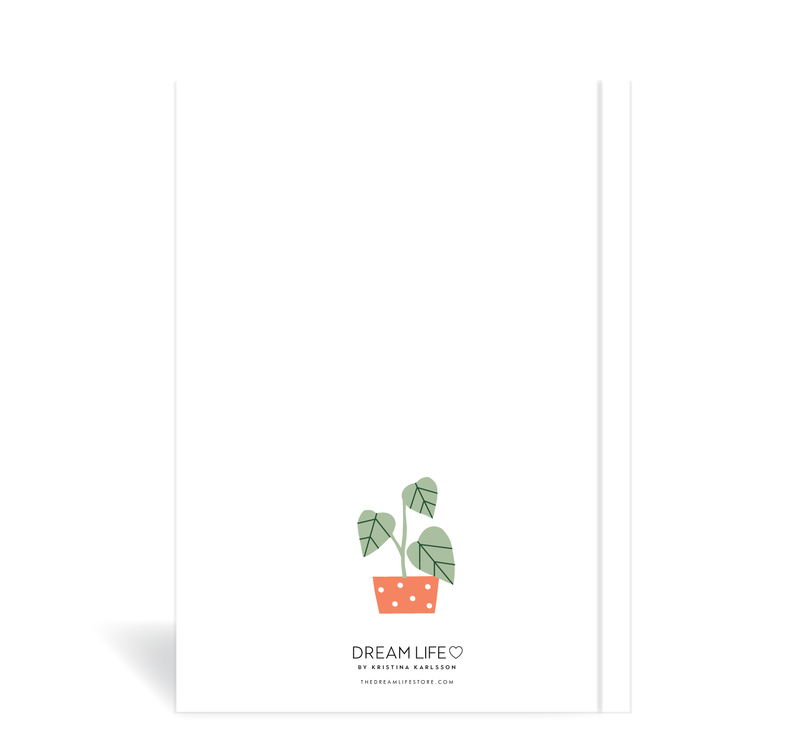 A5 2024 Weekly Spread Diary - Plants - White