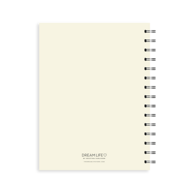 A5 2024 Spiral Goals Diary - Creme