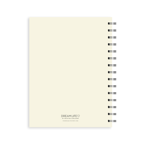 A5 2024 Spiral Goals Diary - Creme