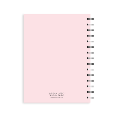 A5 2024 Spiral Goals Diary - Pink