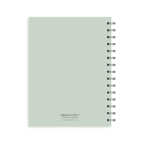 A5 2024 Spiral Wellbeing Diary - Sage