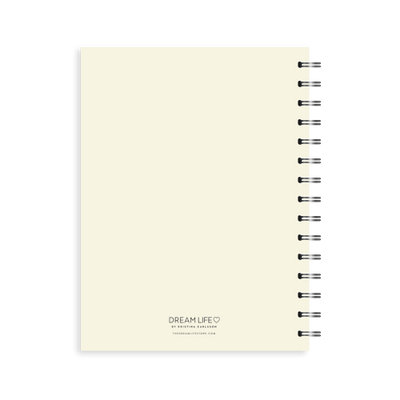 A5 2024 Spiral Wellbeing Diary - Creme