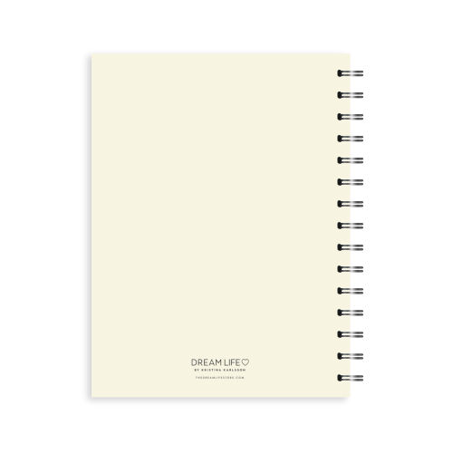 A5 2024 Spiral Wellbeing Diary - Creme