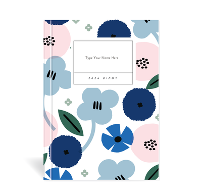 A5 2024 Goals Diary - Summer - Blue