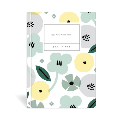 A5 2024 Family Diary - Summer - Green