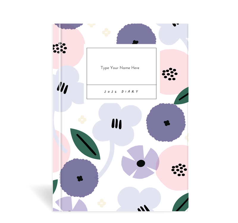 A5 2024 Goals Diary - Summer - Lilac