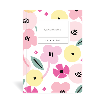 A5 2024 Goals Diary - Summer - Pink