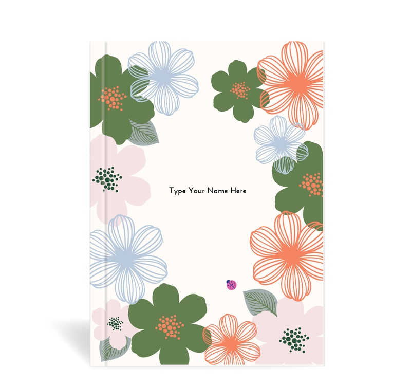 A5 Journal - Blooms - Creme