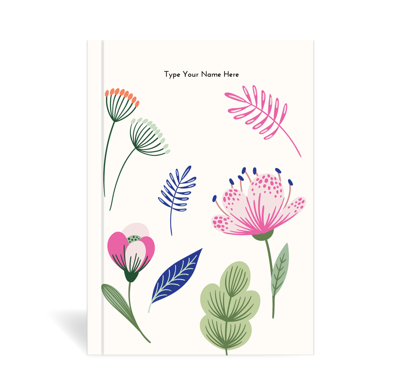 A5 Journal - Botanical - Creme