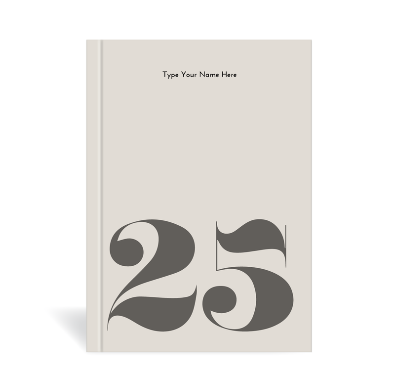 A5 2025 Week to a page Diary - Stone