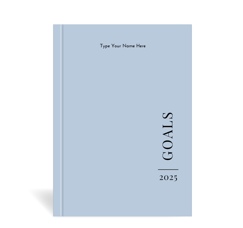 A5 2025 Goals Diary - Blue