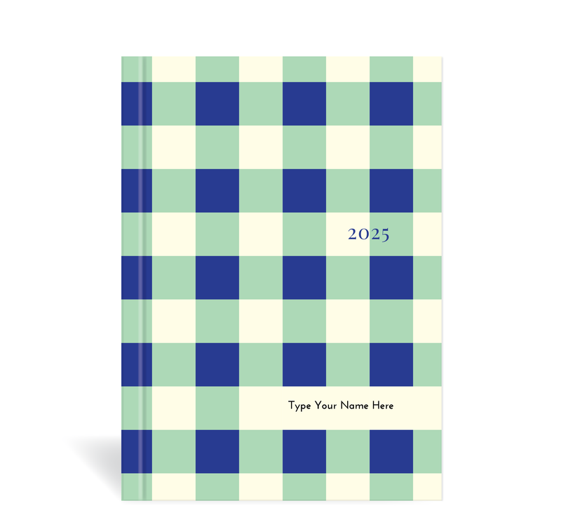 A5 2025 Week to a page Diary - Picnic - Mint