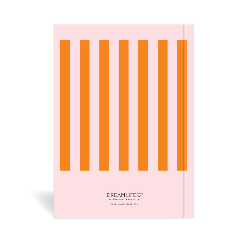 A5 2025 Weekly Spread Diary - Blush Stripe