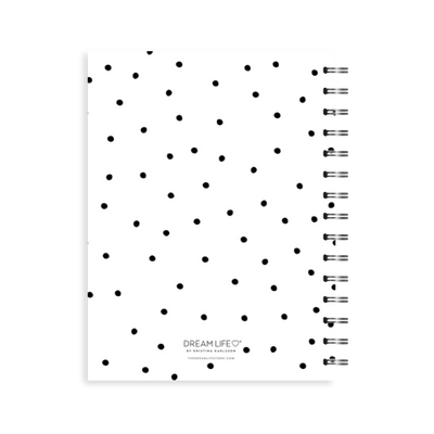 2026 A5 Spiral Teacher Diary - Dots - White