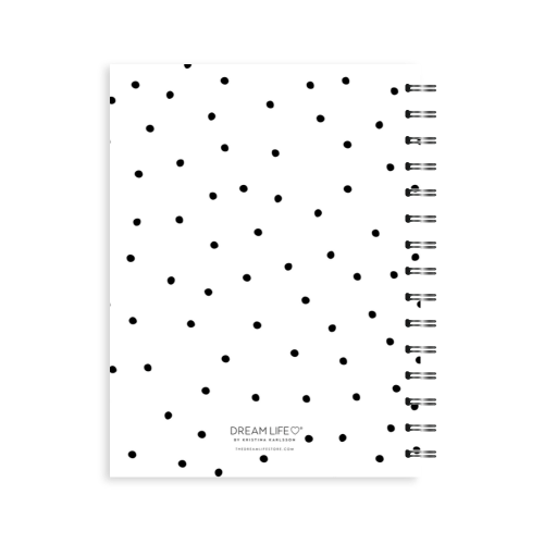 2026 A5 Spiral Teacher Diary - Dots - White