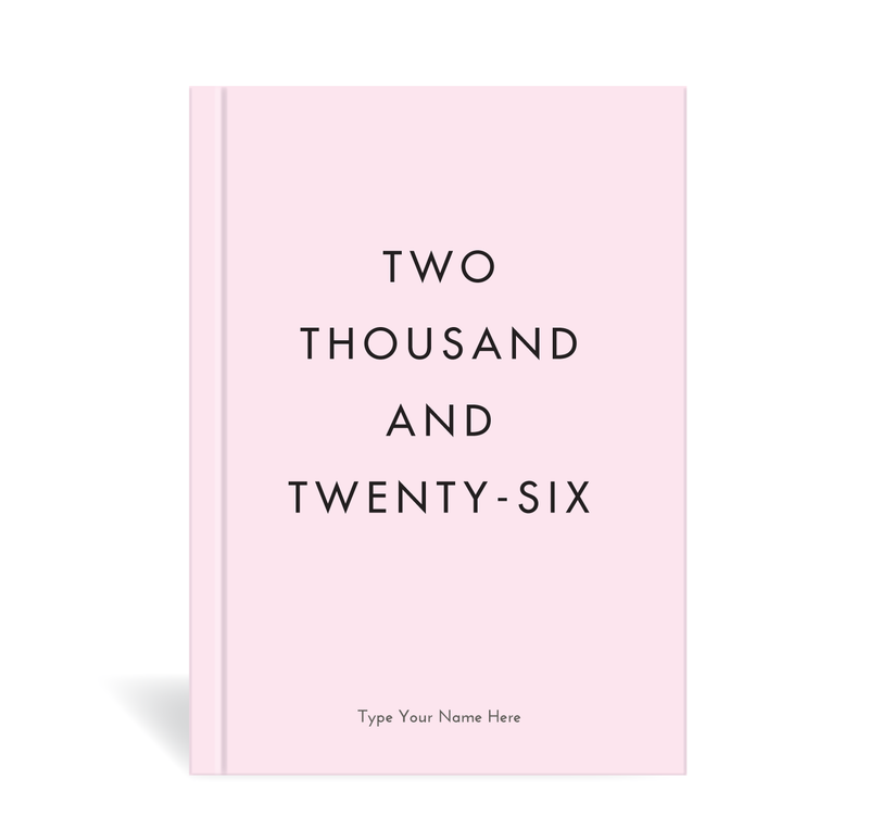 2026 A5 Vertical Weekly Diary - Blush