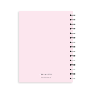 2026 A5 Spiral Vertical Weekly Diary - Stem - Blush
