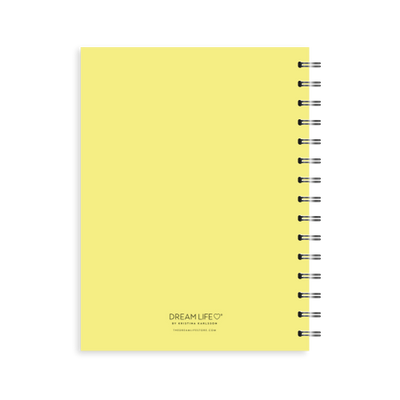2026 A5 Spiral Vertical Weekly Diary - Stem - Lemon