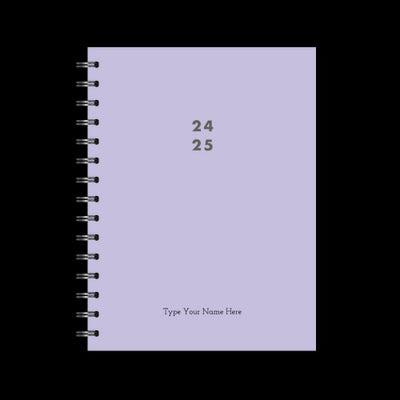 A5 Spiral 24/25 Mid-Year Diary - Purple