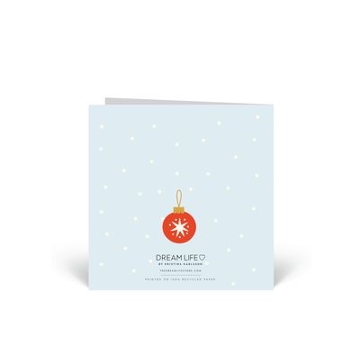 Personalised Christmas Card - Happy Holidays