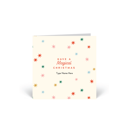 Personalised Christmas Card - Have a Magical Christmas