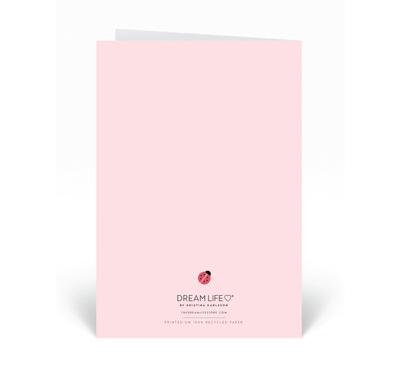 Personalised Card - Happy Mother's Day - Smultron - Pink