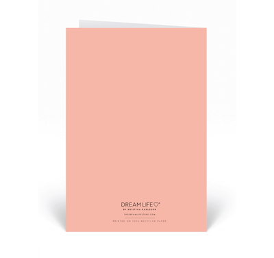 Personalised Card - Happy Mother's Day - Peach